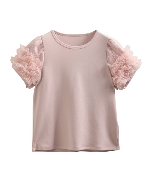 Fit more（フィットモア）の「ドットチュールフリルパフスリーブトップス（Tシャツ/カットソー・レディース・ブラック/ピンク/ホワイト・FREE）」の22枚目の写真