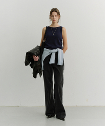 DUNST（ダンスト）の「RELAXED FLARED JEANS_UDPA6A211_BLACK（デニムパンツ）」