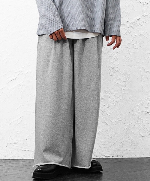 MinoriTY(マイノリティ)の「【MinoriTY】スウェット2タックワイドスラックス セミワイドパンツ 春服 メンズ(チノパンツ・メンズ・グレー系その他/グレー/ブラック系その他・L/LL/M)」の5枚目の写真
