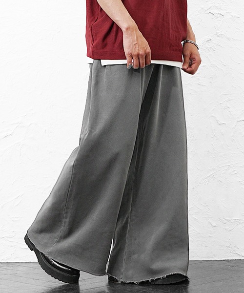 MinoriTY(マイノリティ)の「【MinoriTY】スウェット2タックワイドスラックス セミワイドパンツ 春服 メンズ(チノパンツ・メンズ・グレー系その他/グレー/ブラック系その他・L/LL/M)」の9枚目の写真
