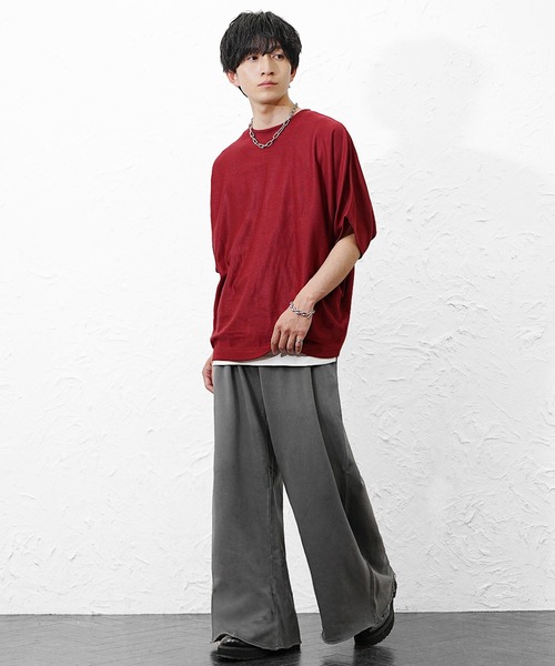 MinoriTY(マイノリティ)の「【MinoriTY】スウェット2タックワイドスラックス セミワイドパンツ 春服 メンズ(チノパンツ・メンズ・グレー系その他/グレー/ブラック系その他・L/LL/M)」の11枚目の写真