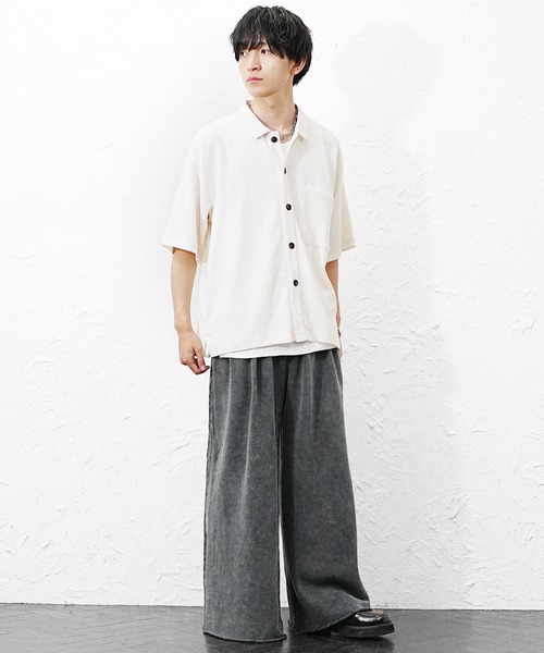 MinoriTY(マイノリティ)の「【MinoriTY】スウェット2タックワイドスラックス セミワイドパンツ 春服 メンズ(チノパンツ・メンズ・グレー系その他/グレー/ブラック系その他・L/LL/M)」の15枚目の写真