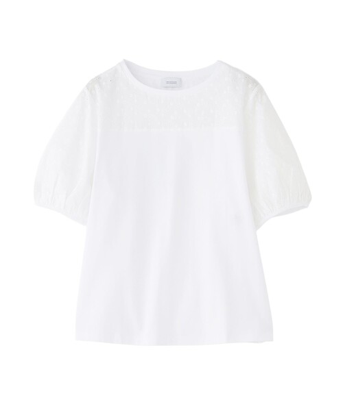 MACKINTOSH PHILOSOPHY(マッキントッシュ フィロソフィー)の「レーススリーブカットソー(Tシャツ/カットソー・レディース・ダークネイビー/ホワイト・38)」の2枚目の写真