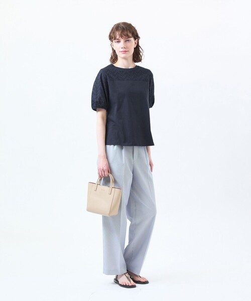 MACKINTOSH PHILOSOPHY(マッキントッシュ フィロソフィー)の「レーススリーブカットソー(Tシャツ/カットソー・レディース・ダークネイビー/ホワイト・38)」の3枚目の写真