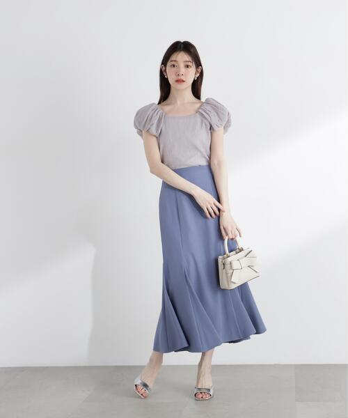 PROPORTION BODY DRESSING(プロポーションボディドレッシング)の「バルーンスリーブブラウス / 1216110508(シャツ/ブラウス・レディース・グレー/ブラウン系その他/ホワイト・MEDIUM/SMALL)」の6枚目の写真