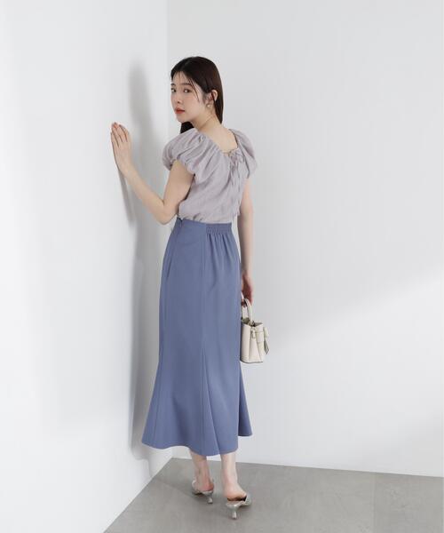 PROPORTION BODY DRESSING(プロポーションボディドレッシング)の「バルーンスリーブブラウス / 1216110508(シャツ/ブラウス・レディース・グレー/ブラウン系その他/ホワイト・MEDIUM/SMALL)」の8枚目の写真
