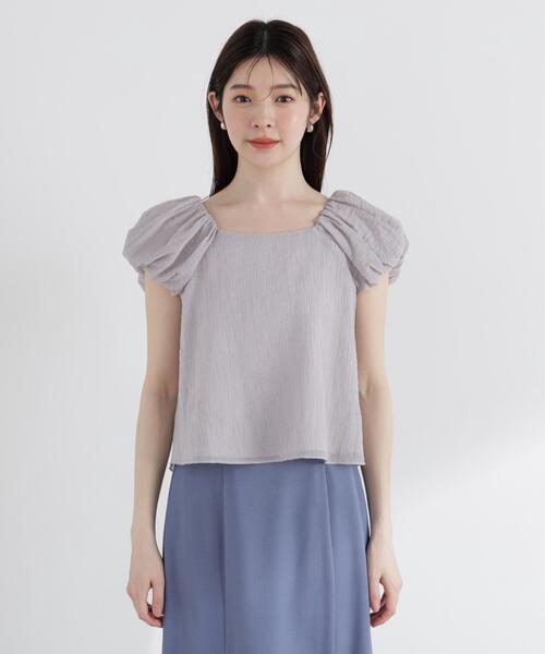 PROPORTION BODY DRESSING(プロポーションボディドレッシング)の「バルーンスリーブブラウス / 1216110508(シャツ/ブラウス・レディース・グレー/ブラウン系その他/ホワイト・MEDIUM/SMALL)」の9枚目の写真