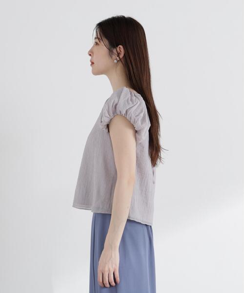 PROPORTION BODY DRESSING(プロポーションボディドレッシング)の「バルーンスリーブブラウス / 1216110508(シャツ/ブラウス・レディース・グレー/ブラウン系その他/ホワイト・MEDIUM/SMALL)」の10枚目の写真