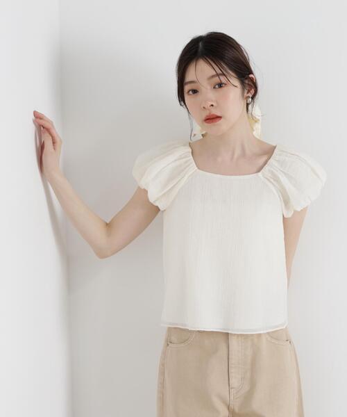 PROPORTION BODY DRESSING(プロポーションボディドレッシング)の「バルーンスリーブブラウス / 1216110508(シャツ/ブラウス・レディース・グレー/ブラウン系その他/ホワイト・MEDIUM/SMALL)」の18枚目の写真