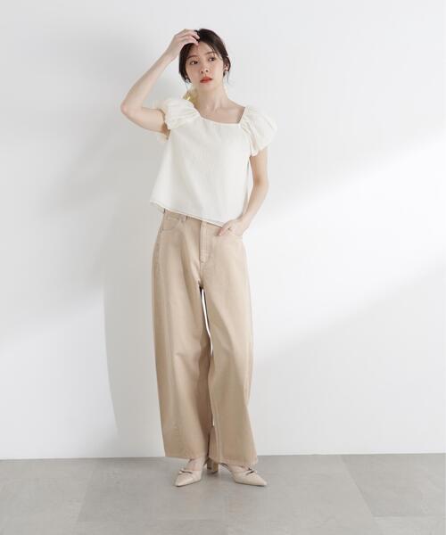 PROPORTION BODY DRESSING(プロポーションボディドレッシング)の「バルーンスリーブブラウス / 1216110508(シャツ/ブラウス・レディース・グレー/ブラウン系その他/ホワイト・MEDIUM/SMALL)」の20枚目の写真