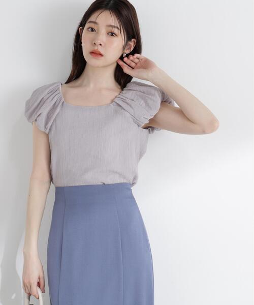 PROPORTION BODY DRESSING(プロポーションボディドレッシング)の「バルーンスリーブブラウス / 1216110508(シャツ/ブラウス・レディース・グレー/ブラウン系その他/ホワイト・MEDIUM/SMALL)」の1枚目の写真