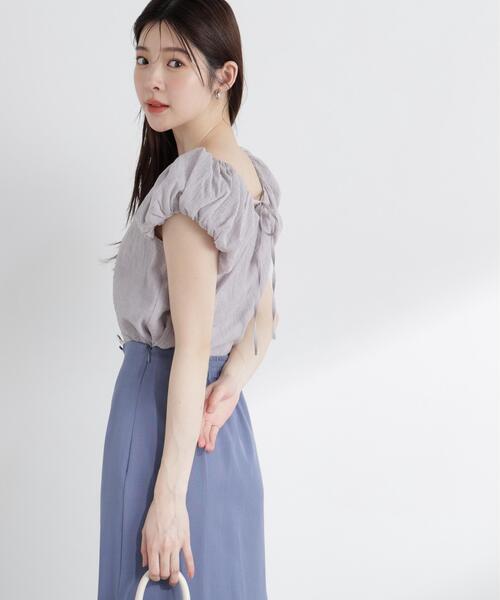 PROPORTION BODY DRESSING(プロポーションボディドレッシング)の「バルーンスリーブブラウス / 1216110508(シャツ/ブラウス・レディース・グレー/ブラウン系その他/ホワイト・MEDIUM/SMALL)」の4枚目の写真