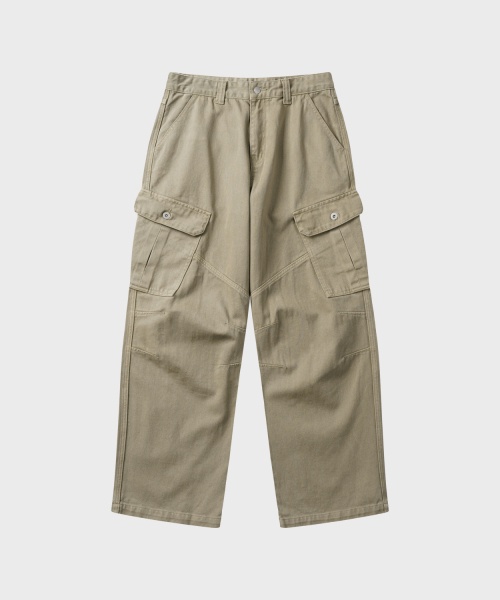 LEIRE（ルアール）の「ガーメントダイカーブカーゴパンツ[ベージュ]（デニムパンツ・メンズ・その他・MEDIUM/LARGE/X-LARGE）」の7枚目の写真