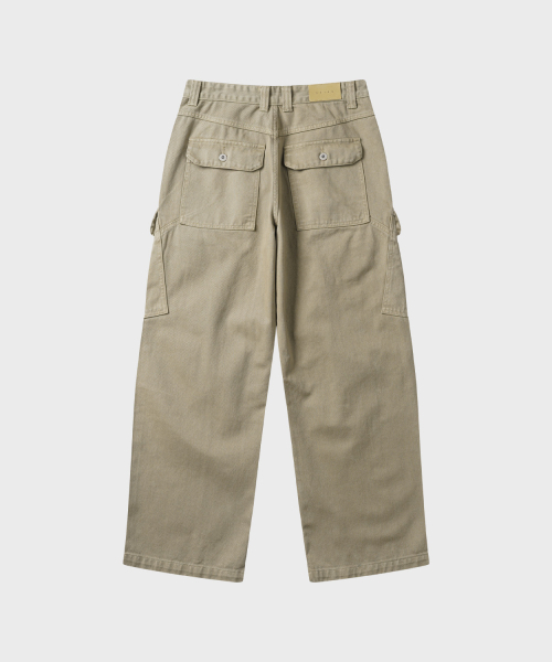 LEIRE（ルアール）の「ガーメントダイカーブカーゴパンツ[ベージュ]（デニムパンツ・メンズ・その他・MEDIUM/LARGE/X-LARGE）」の8枚目の写真