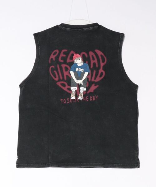 Red Cap Girl(レッドキャプガール)の「【RED CAP GIRL/レッドキャップガール】【スリーブレス 涼しい】 スノーウォッシュ加工ノースリーブ ヴィンテージ風 古着ミックス y2k(タンクトップ・メンズ・ブラック系その他/ブラック系その他2・LARGE/MEDIUM)」の3枚目の写真
