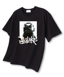 ドンボデルミキャット オーバーサイズ 半袖Tシャツ ブラック