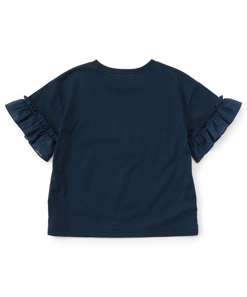 algy(アルジー)の「【puchily プチプラライン】シフォンフリル半袖Tシャツ(Tシャツ/カットソー・キッズ・オフホワイト/ネイビー/ラベンダー・160/150/140/130/120)」の14枚目の写真