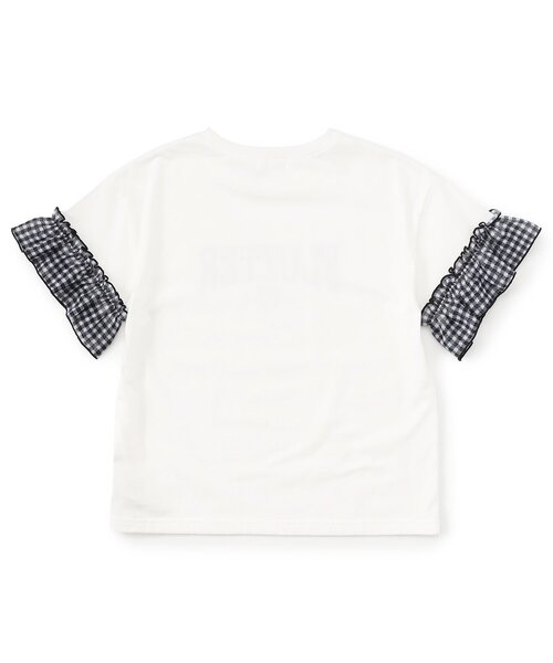 algy(アルジー)の「【puchily プチプラライン】シフォンフリル半袖Tシャツ(Tシャツ/カットソー・キッズ・オフホワイト/ネイビー/ラベンダー・160/150/140/130/120)」の10枚目の写真