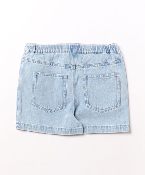 ROXY（ロキシー）の「ROXY キッズ MINI BREEZYBAY ラップ付きデニムショートパンツ 【2026年夏モデル】（デニムパンツ・キッズ・ブルー/ミント・150/140/130）」の3枚目の写真