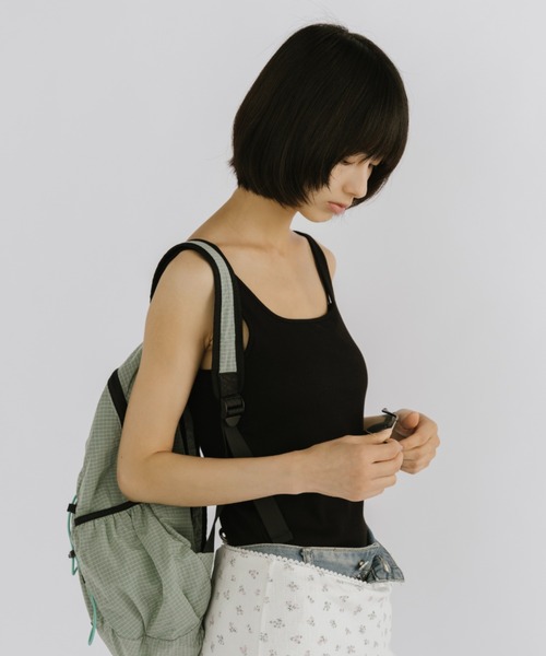 duei(デュイ)の「カップ付スクエアネックタンクトップ/接触冷感/抗菌防臭/UV(タンクトップ・レディース・ブラック/ホワイト・FREE)」の17枚目の写真