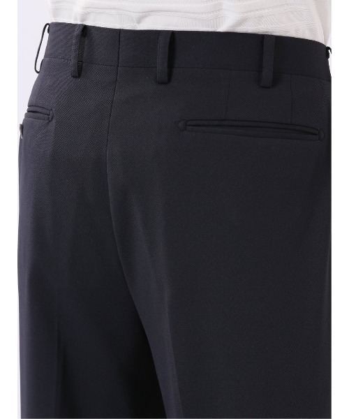 TAKA-Q（タカキュー）の「スラックス メンズ ビジネス パンツ ストレッチ 吸水速乾 防しわ ウォッシャブル レギュラー ノータック テーパード セットアップ可能 （スーツパンツ・メンズ・ネイビー・S/MEDIUM/LARGE/X-LARGE/3L）」の14枚目の写真