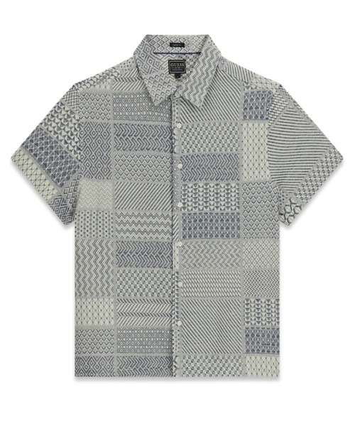 Guess(ゲス)の「MALIK Patchwork Jacquard Shirt シャツ(シャツ/ブラウス・メンズ・その他・SMALL/X-LARGE/MEDIUM/LARGE)」の5枚目の写真