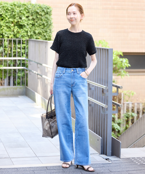 SLOBE IENA（スローブイエナ）の「Lundi SLOBE別注 PVCバッグ（トートバッグ・レディース・ブラック/ホワイト・FREE）」の19枚目の写真