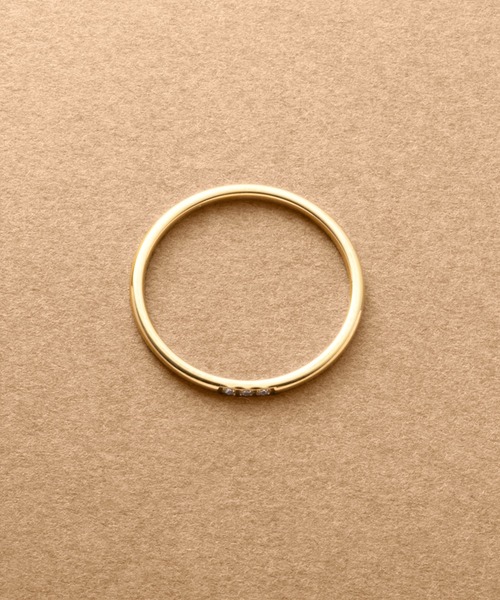 Cream dot.(クリームドット)の「【サージカルステンレス】品よく煌めく、小粒ビジューのステンレス製リング(リング・レディース・シルバー/ゴールド/ピンクゴールド・12号/9号/7号/20号/17号/15号)」の11枚目の写真