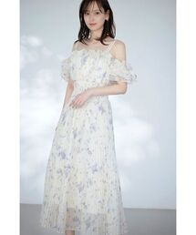 SNIDEL | Sustainableオフショルギャザーワンピース(ワンピース)