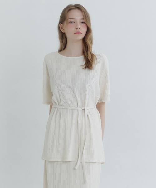 MICANE（ミケーネ）の「リロリンクルTスカートセットアップ（ワンピース・レディース・クリーム/ブラック・MEDIUM/LARGE/X-LARGE/SMALL）」の3枚目の写真