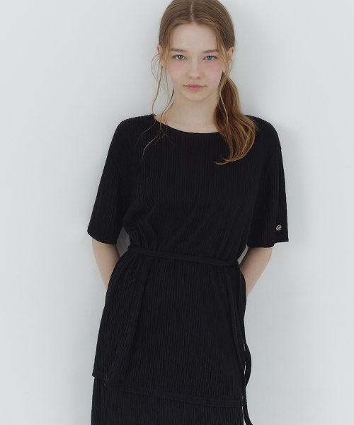 MICANE（ミケーネ）の「リロリンクルTスカートセットアップ（ワンピース・レディース・クリーム/ブラック・MEDIUM/LARGE/X-LARGE/SMALL）」の7枚目の写真