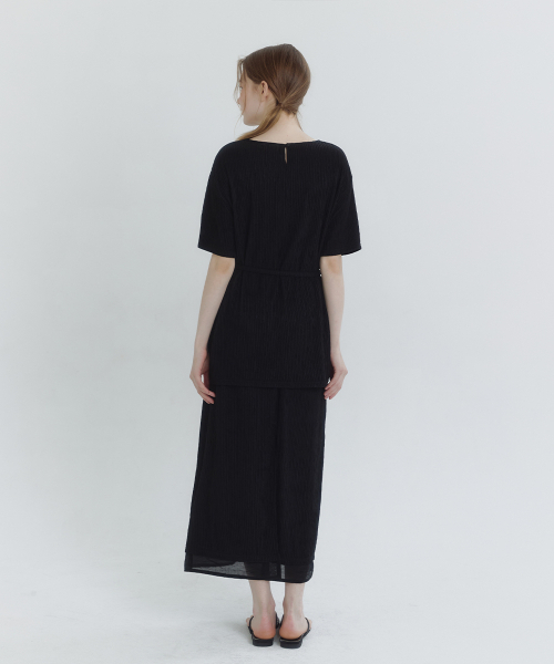 MICANE（ミケーネ）の「リロリンクルTスカートセットアップ（ワンピース・レディース・クリーム/ブラック・MEDIUM/LARGE/X-LARGE/SMALL）」の9枚目の写真
