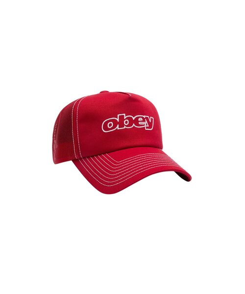OBEY(オベイ)の「OBEY FORM TRUCKER(キャップ・メンズ・レッド/カーキ/ブラック・FREE)」の3枚目の写真