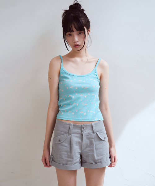 OAFISH(オアフィッシュ)の「Flap Pocket Cabra Shorts, Blue(その他パンツ・レディース・その他・2/1)」の2枚目の写真