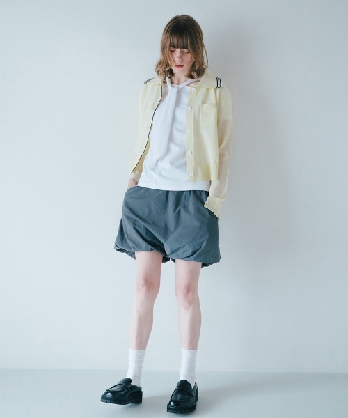 soduk(スドーク)の「【soduk】26SS新作 balloon short trousers / バルーンショートトラウザー(デニムパンツ・レディース・グレー/グレー系その他/ブラック・ONE SIZE)」の7枚目の写真