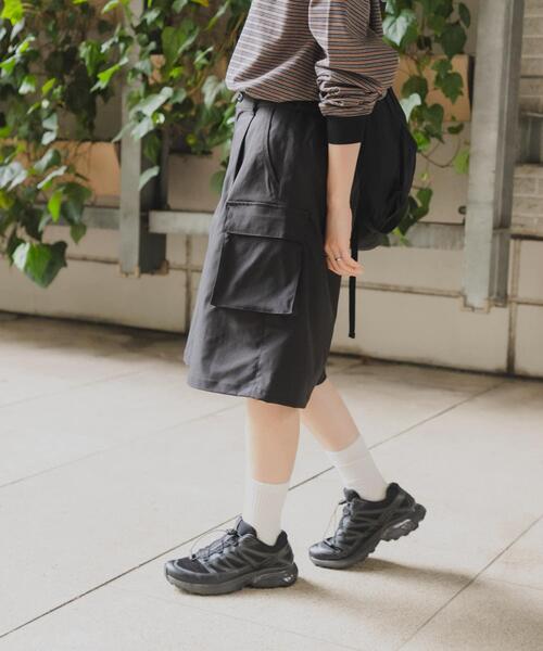 URBAN RESEARCH DOORS（アーバンリサーチドアーズ）の「『スタッフ企画』ハーフカーゴパンツ（その他パンツ・レディース・ブラック/ベージュ・MEDIUM/SMALL）」の16枚目の写真