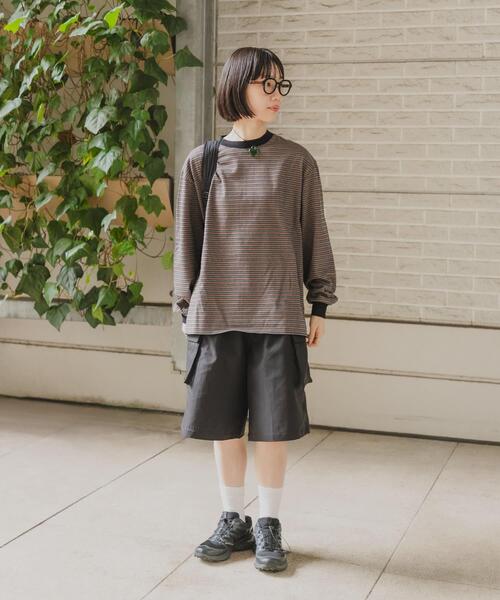 URBAN RESEARCH DOORS（アーバンリサーチドアーズ）の「『スタッフ企画』ハーフカーゴパンツ（その他パンツ・レディース・ブラック/ベージュ・MEDIUM/SMALL）」の4枚目の写真