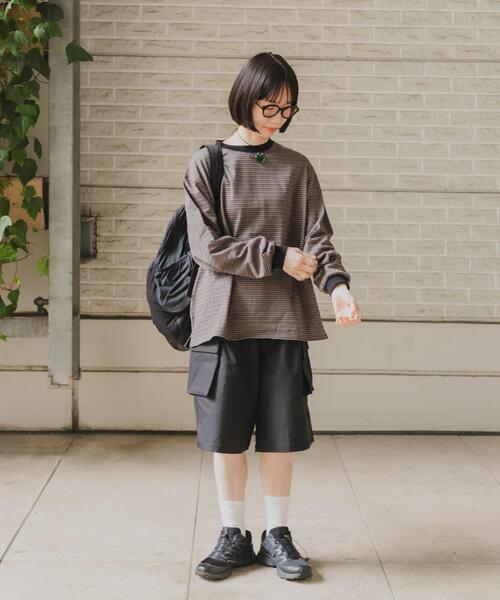 URBAN RESEARCH DOORS（アーバンリサーチドアーズ）の「『スタッフ企画』ハーフカーゴパンツ（その他パンツ・レディース・ブラック/ベージュ・MEDIUM/SMALL）」の5枚目の写真