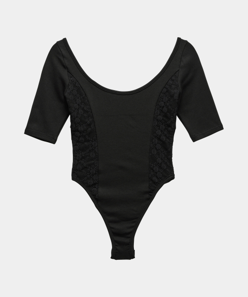 ETRE AU SOMMET(エトレオソメ)の「Bust Line Lace Bodysuit (Black)(Tシャツ/カットソー・レディース・ブラック・FREE)」の8枚目の写真