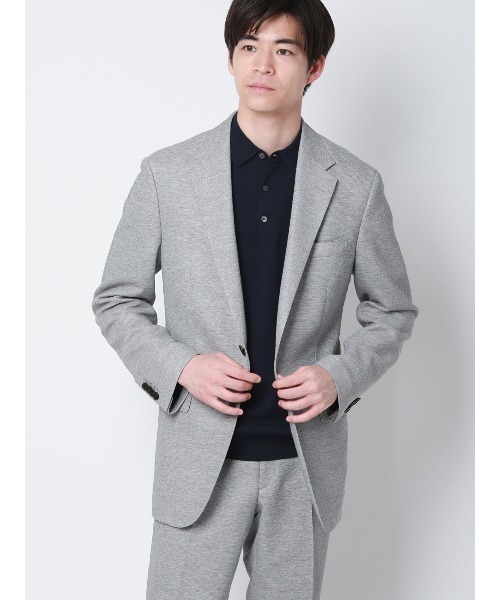 SUIT SQUARE(スーツスクエア)の「オフィニット/ニットポロシャツ/半袖/ウォッシャブル/接触冷感/コットンモダール天竺/無地(ニット/セーター・メンズ・ベージュ/ブラック/パープル/グレー/ホワイト/ネイビー・S/LL/L/M)」の17枚目の写真