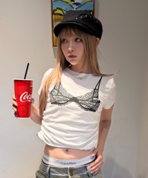 RAY CASSIN | だまし絵Tシャツ / プリントTシャツ(Tシャツ/カットソー)