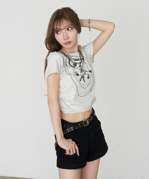 RAY CASSIN(レイカズン)の「だまし絵Tシャツ / プリントTシャツ(Tシャツ/カットソー・レディース・ホワイト系その他2/ホワイト/ホワイト系その他/ホワイト系その他3・FREE)」の20枚目の写真