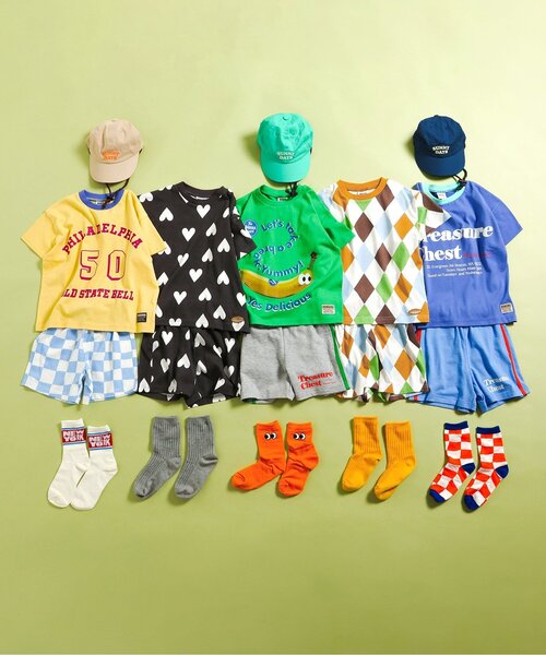 BREEZE（ブリーズ）の「楽しいバリエーションラインハーフパンツ_セットアップ可（その他パンツ・キッズ・ブルー/レッド/グレー・80/90/100/110/120/140/130）」の7枚目の写真