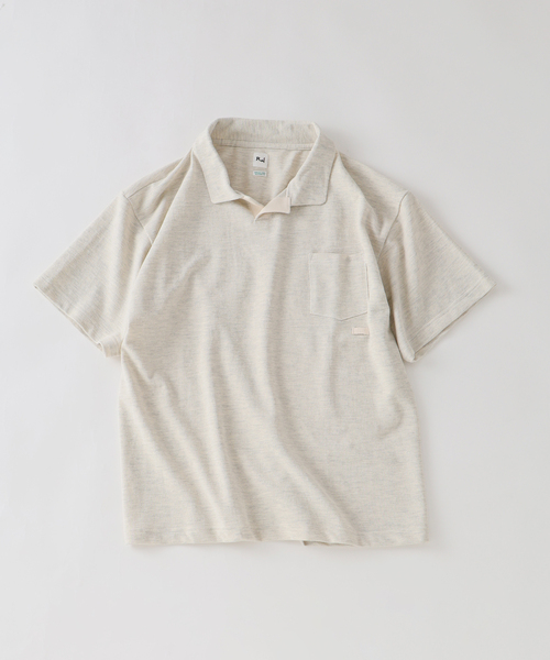 RIDING HIGH(ライディングハイ)の「RIDING HIGH / ライディングハイ ブラボーヤーン カノコ ポロシャツ(Tシャツ/カットソー・メンズ・ライトグレー/アイボリー・LARGE/MEDIUM)」の10枚目の写真