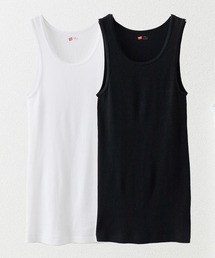 Chick（チック）の「Hanes/ヘインズ 2P Pack A-Shirt 2枚入りパック リブタンクトップ（タンクトップ）」