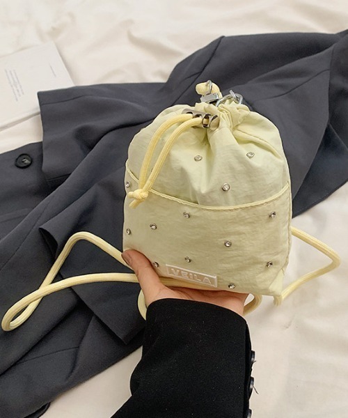 boemy(ボエミー)の「ビジューデザイン ミニショルダーバッグ(ショルダーバッグ・レディース・ブラック/イエロー/ベージュ/ピンク・FREE)」の19枚目の写真