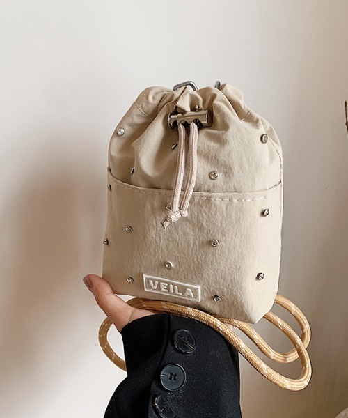 boemy(ボエミー)の「ビジューデザイン ミニショルダーバッグ(ショルダーバッグ・レディース・ブラック/イエロー/ベージュ/ピンク・FREE)」の13枚目の写真