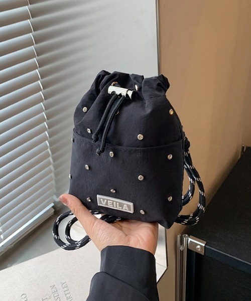 boemy(ボエミー)の「ビジューデザイン ミニショルダーバッグ(ショルダーバッグ・レディース・ブラック/イエロー/ベージュ/ピンク・FREE)」の18枚目の写真