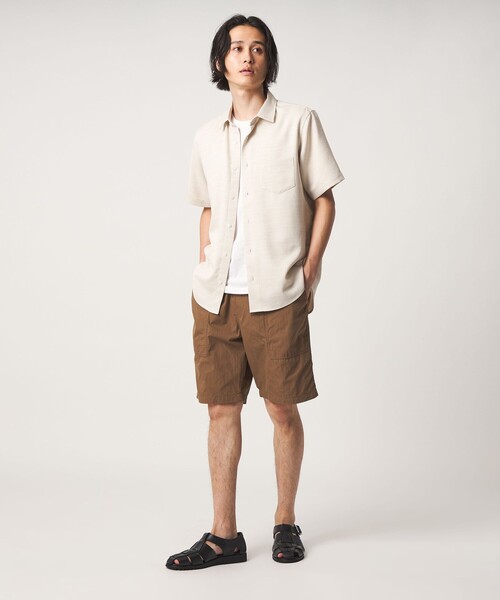 A DAY IN THE LIFE UNITED ARROWS（アデイインザライフユナイテッドアローズ）の「パッカリング バギーショーツ＜A DAY IN THE LIFE＞（その他パンツ・メンズ・ダークオレンジ/ダークグレー/ブラック・L/M）」の6枚目の写真