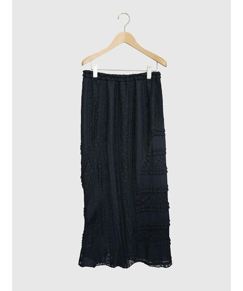 FIKA.(フィーカ)の「Lace panel frill skirt(スカート・レディース・ブラック/オフホワイト・MEDIUM)」の20枚目の写真